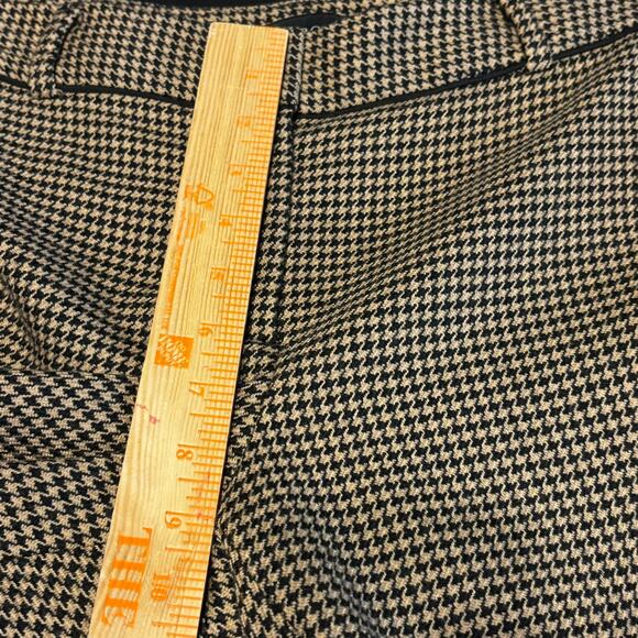 Talbots Pants Womens Size 6 Wool Blend Houndstooth Plaid Trouser Office Academia - Picture 5 of 6